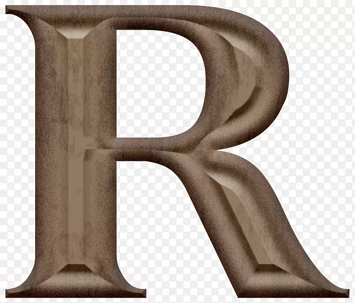 木雕雕塑.木雕字母r
