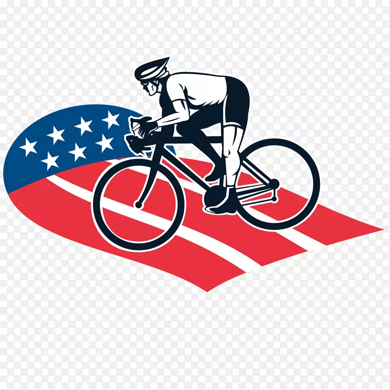 自行车赛车插图.男子自行车比赛