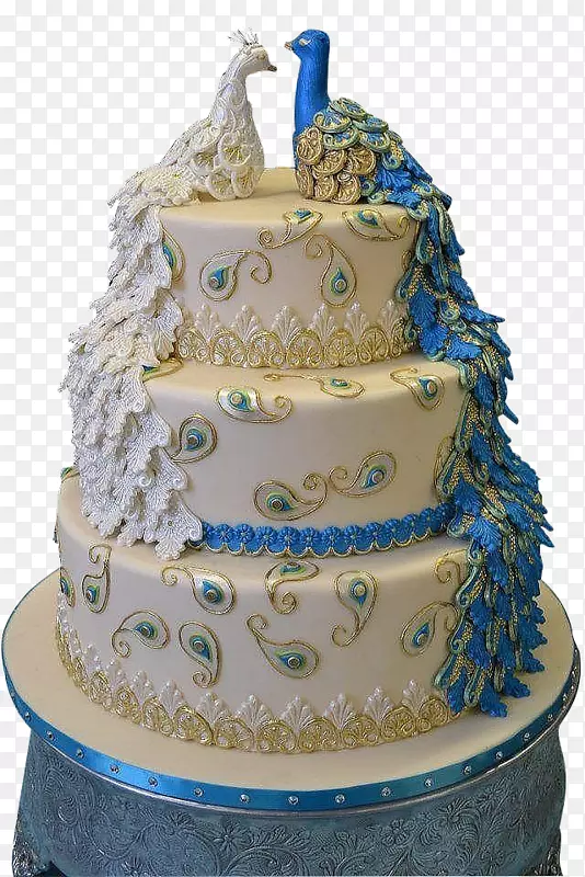 结婚蛋糕生日蛋糕水果蛋糕装饰孔雀蛋糕