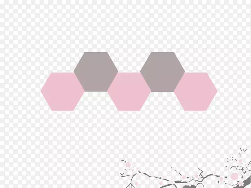 梅花模板-粉色梅花模板
