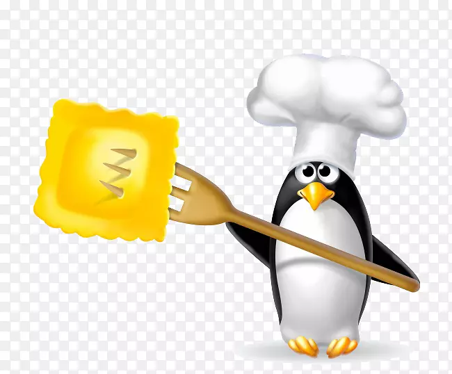 企鹅卡通厨师剪贴画-厨师卡通企鹅图片