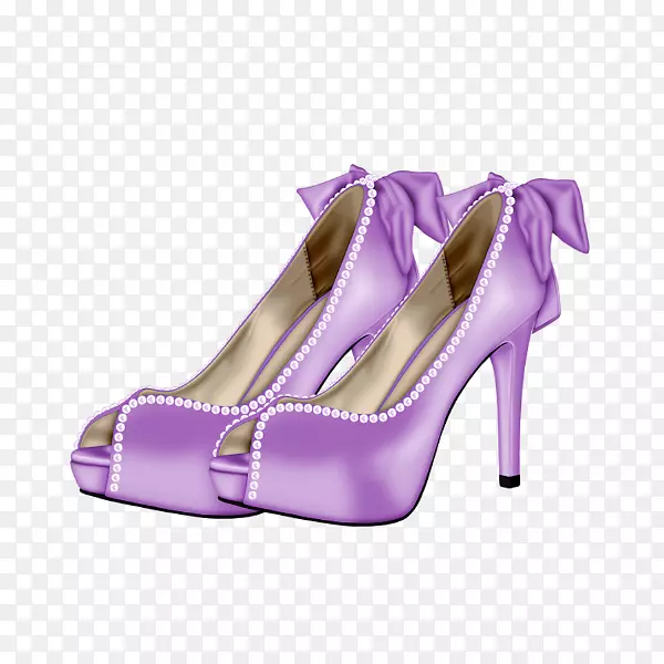 凉鞋高跟鞋靴紫色高跟鞋