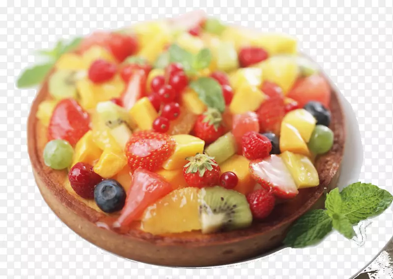 糕点生日蛋糕果冻水果季节性食品-美味水果比萨饼