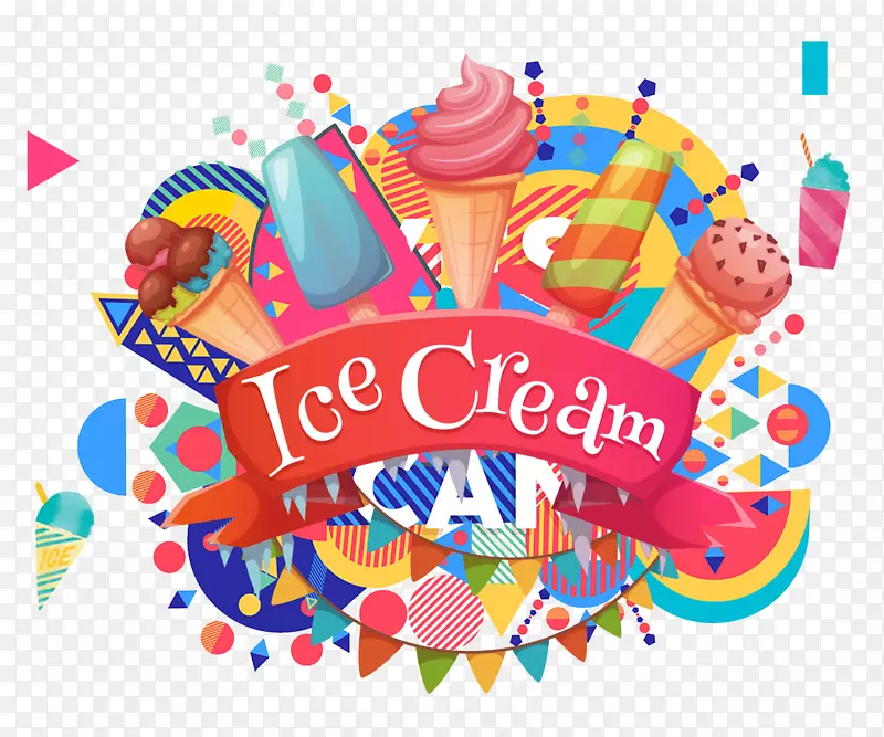 冰淇淋蓝色爪哇香蕉海报冰流行夏季冰淇淋