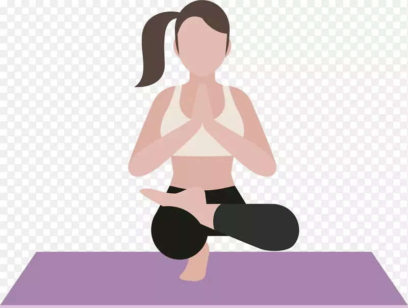 瑜伽健身中心-健身女