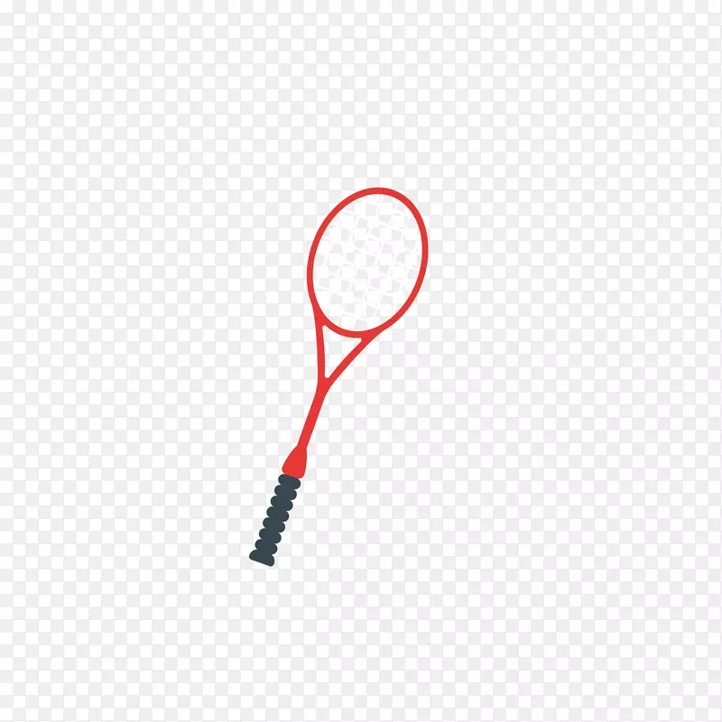 品牌区域图案-红色和黑色羽毛球拍