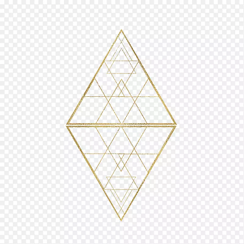 三角形图案-黄金钻石