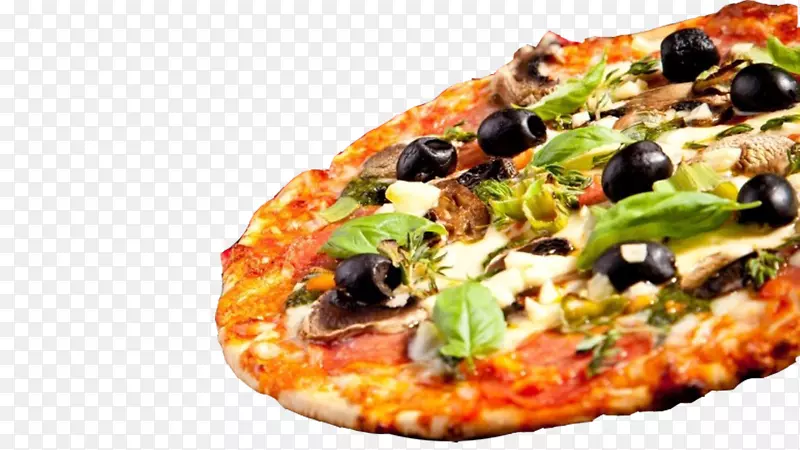 比萨饼意大利料理火腿番茄汤餐厅-黑香草蓝牛肉比萨饼