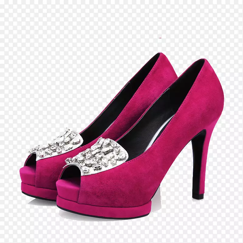 鞋设计师高跟鞋.粉红色高跟鞋