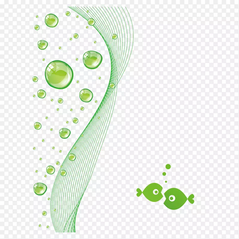 曲线设计器-绿色曲线水滴