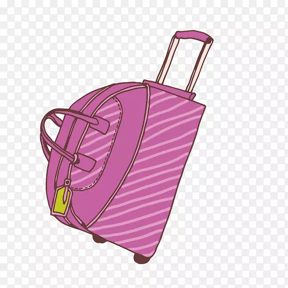 手提箱行李背包-可爱的卡通盒