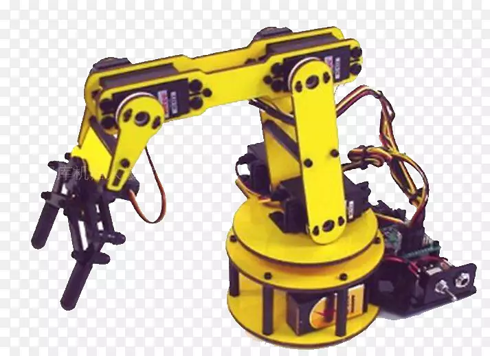 工业机器人臂机器人黄色工业机器人