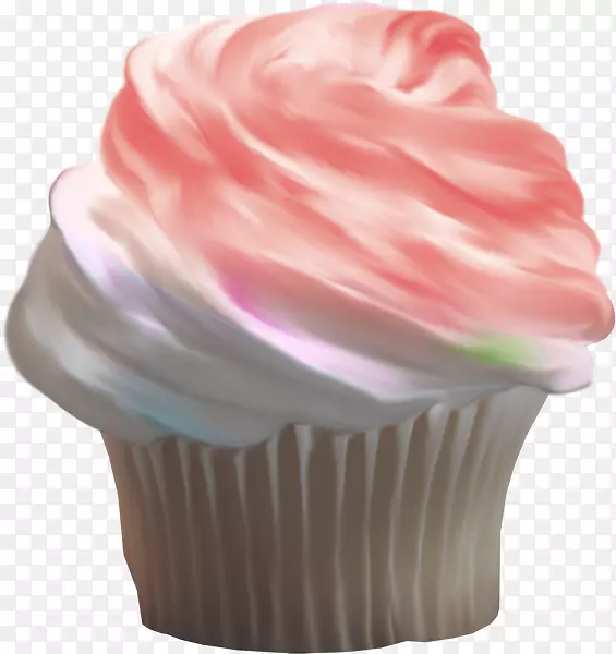 奶油甜杯蛋糕-粉红色梦锥