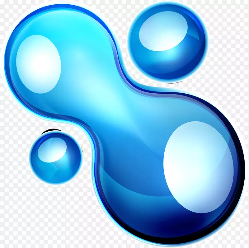 蓝色水滴剪贴画-蓝色水滴