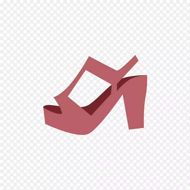 高跟鞋设计师adobe插画-红色高跟鞋