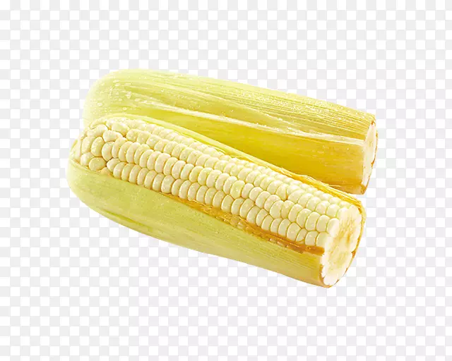 玉米芯上的玉米糯玉米仁-玉米