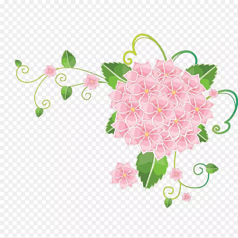 插花艺术-粉红色花束