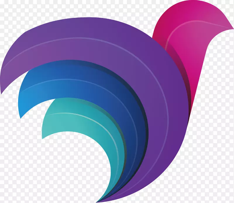 圆角紫-创意仓库标志设计