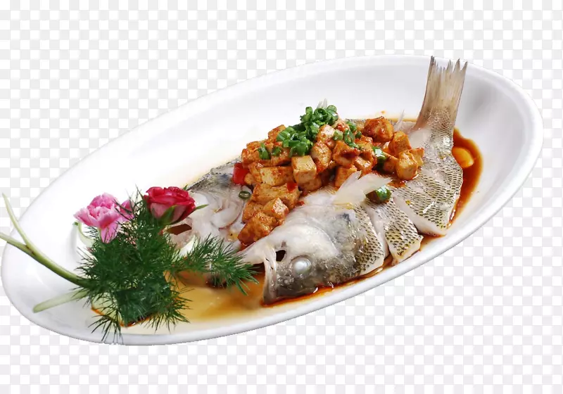麻婆豆腐鱼炖海鲜鲈鱼麻婆豆腐烧鲈鱼