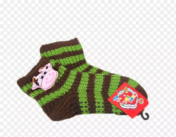 袜子袜设计师-袜子绿色边