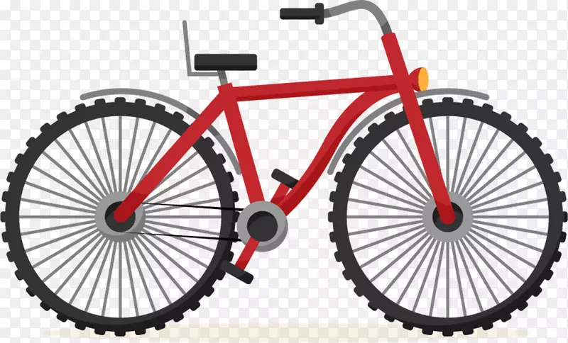自行车-插图-材料山地自行车