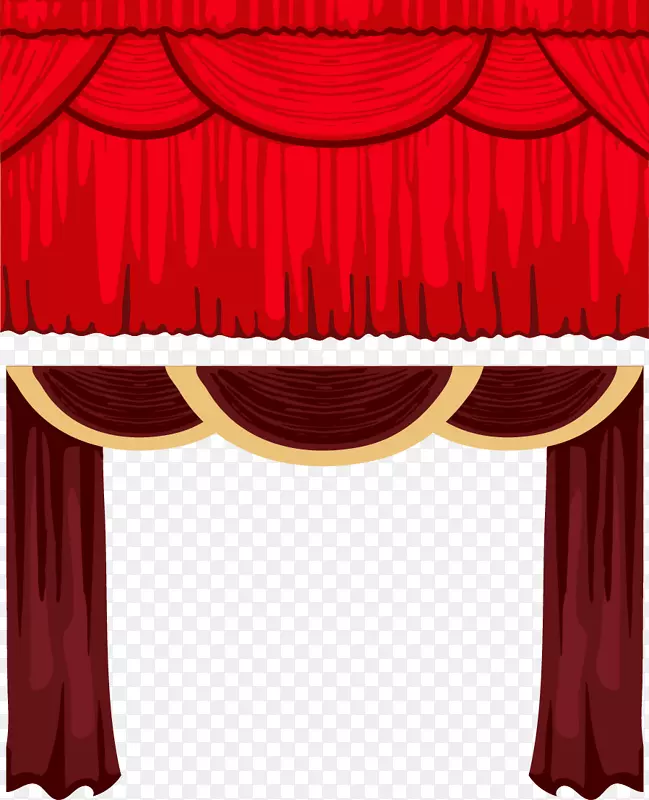 剧院窗帘和舞台窗帘-红酒剧场窗帘