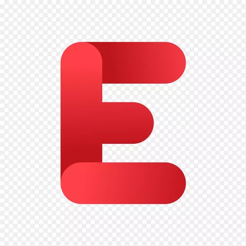 字母图标-红色字母e