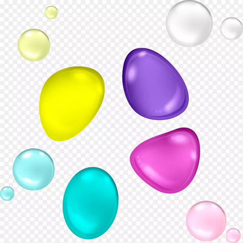 液滴-彩色水滴气泡