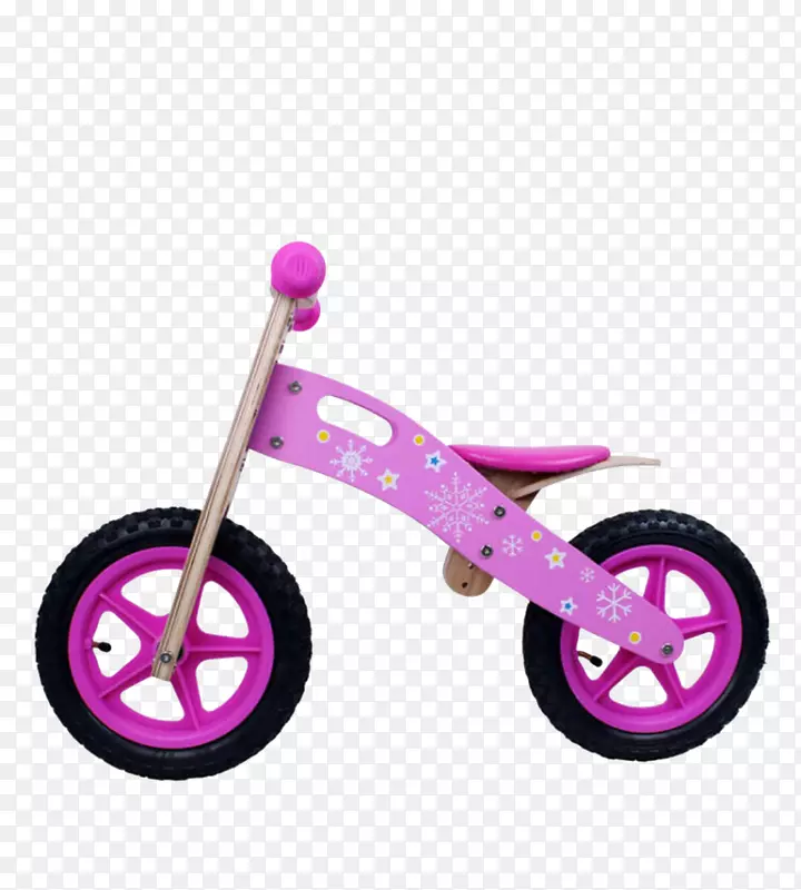 平衡自行车车轮脚踏车脚踏板山地自行车-紫色雪地步行车