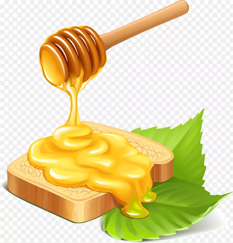 蜂蜜早餐-面包和黄油