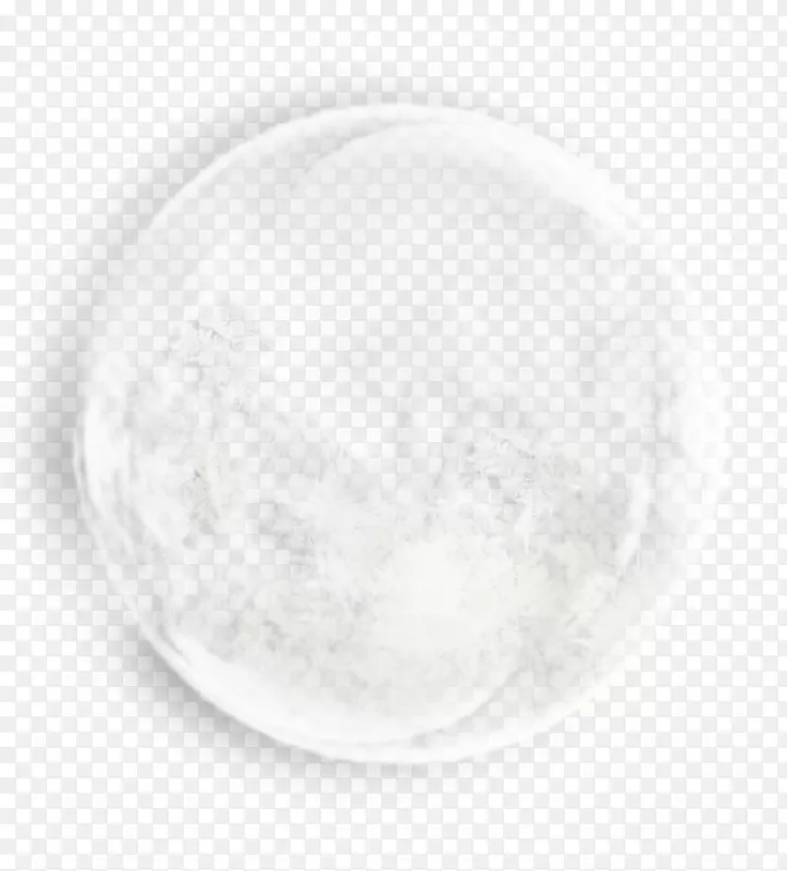 白色黑色圆圈图案-圆形三维雪花