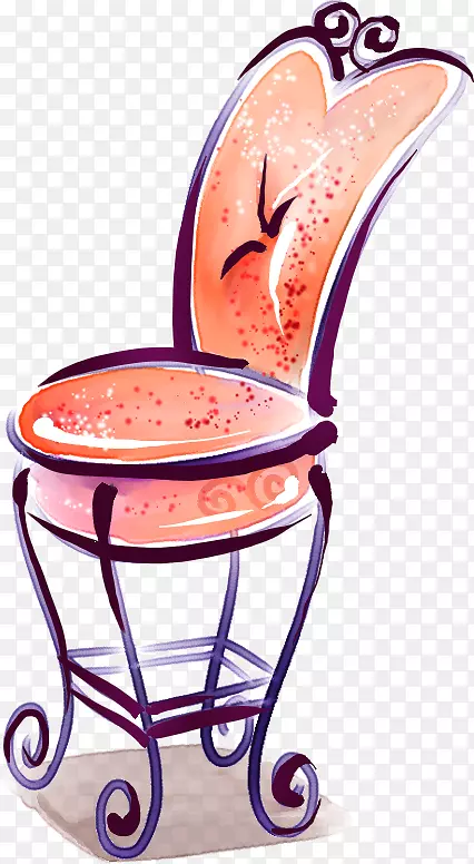 水彩画免费下载-欧式手绘椅子