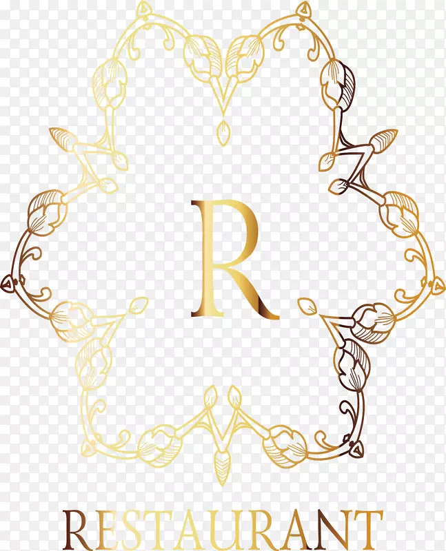 字母-装饰图案字母r