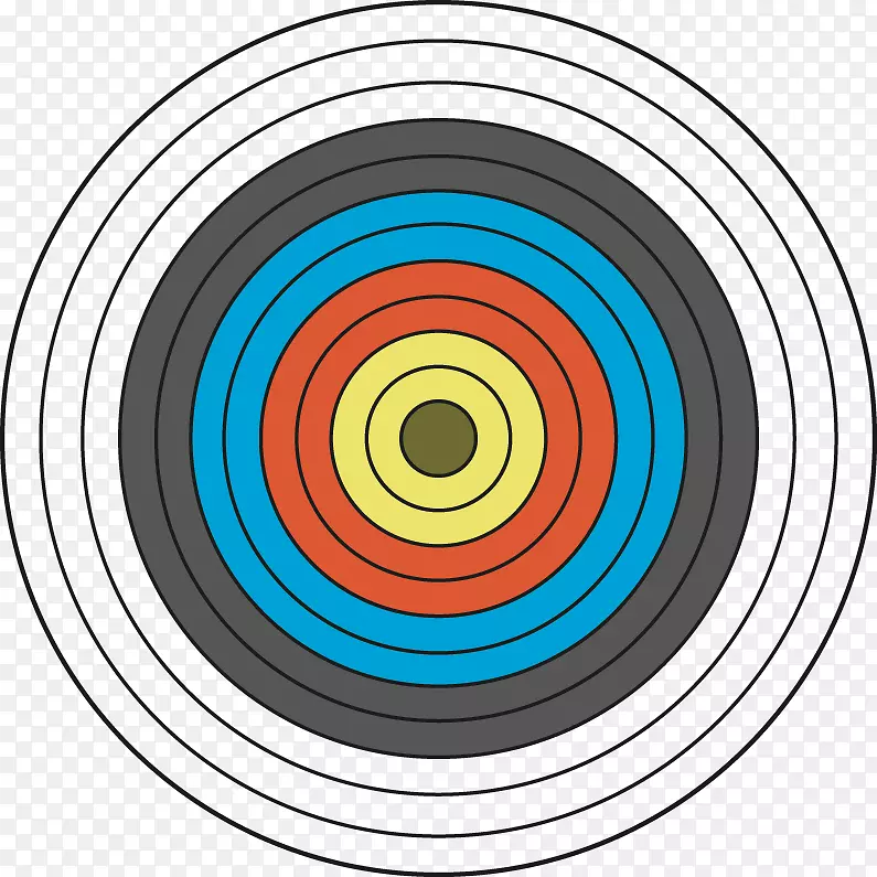 平面设计目标射箭圈图案-创意设计目标