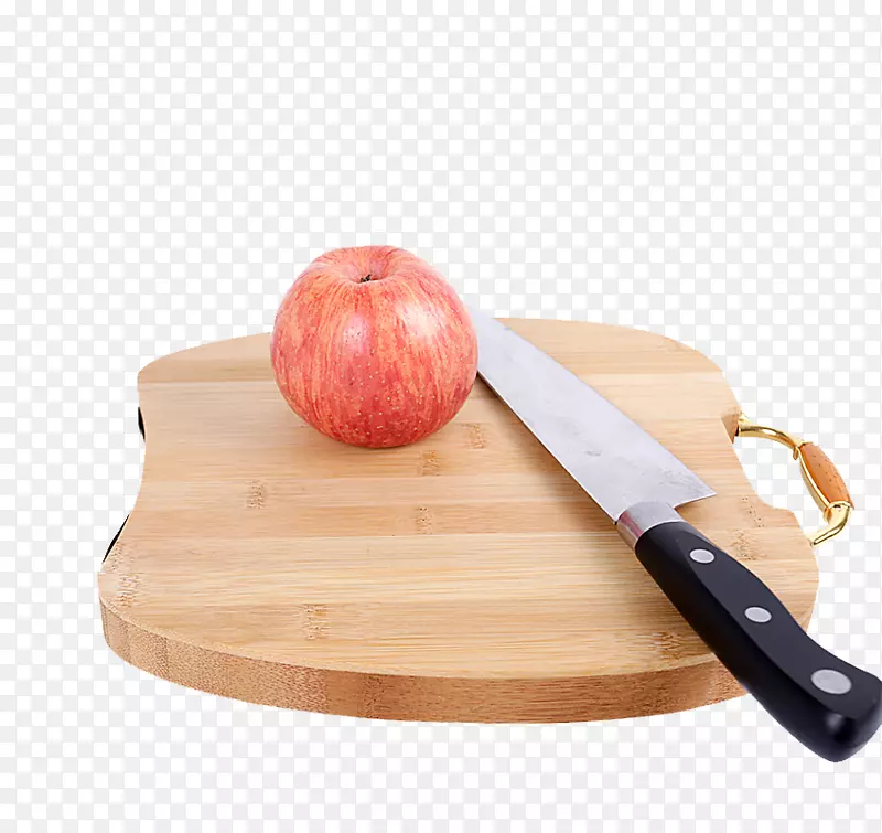 厨具-砧板和苹果