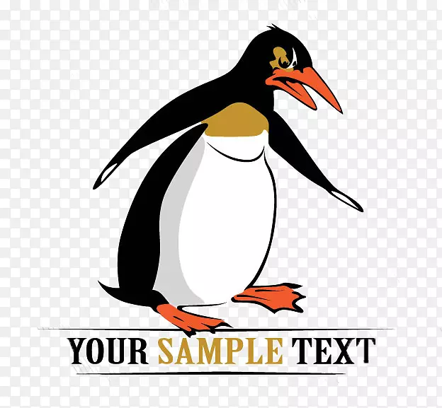 企鹅插图剪贴画-企鹅画