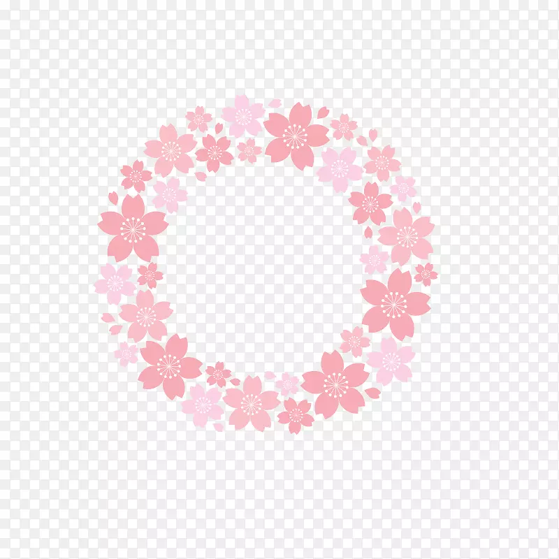 纸粉花-粉红色樱花花瓣