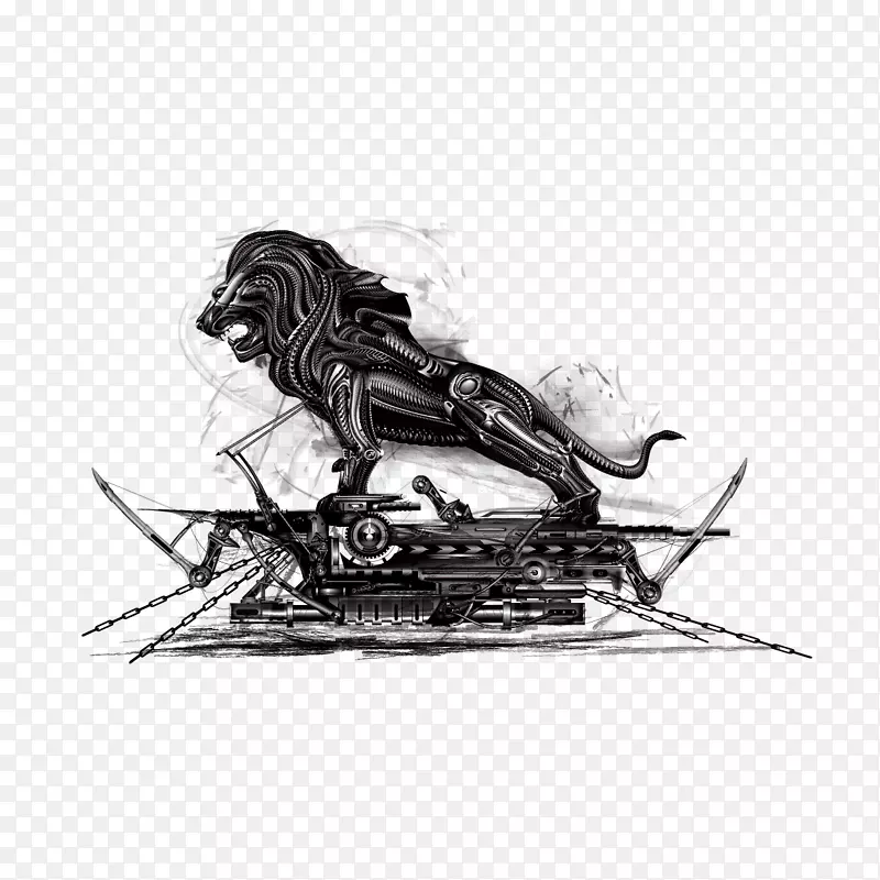狮子画-疯狂的狮子
