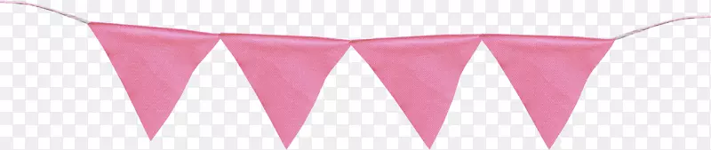 花瓣字体-粉红色三角形标志