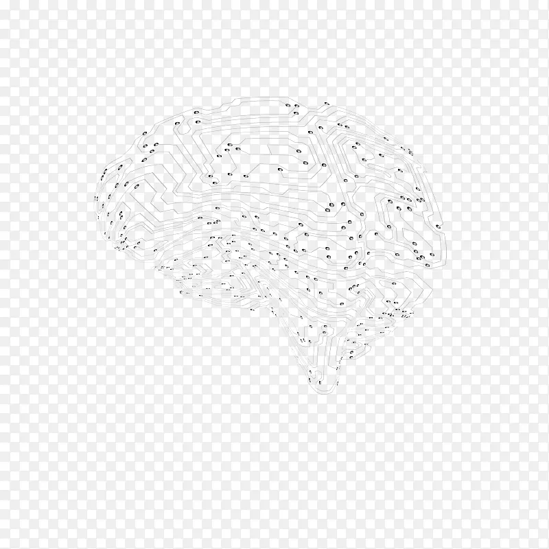 白色黑色图案-科学脑回路