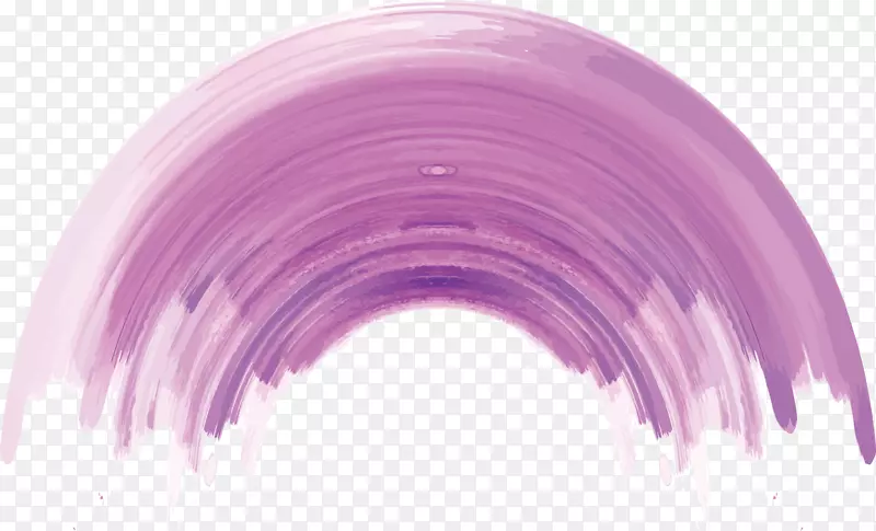 墨水刷.紫色半圆刷