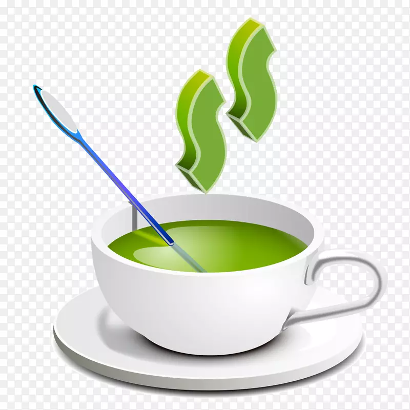 绿茶咖啡杯白茶-白茶杯创意