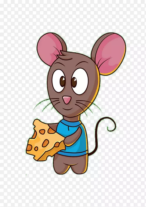 电脑鼠标-奶酪鼠标动画