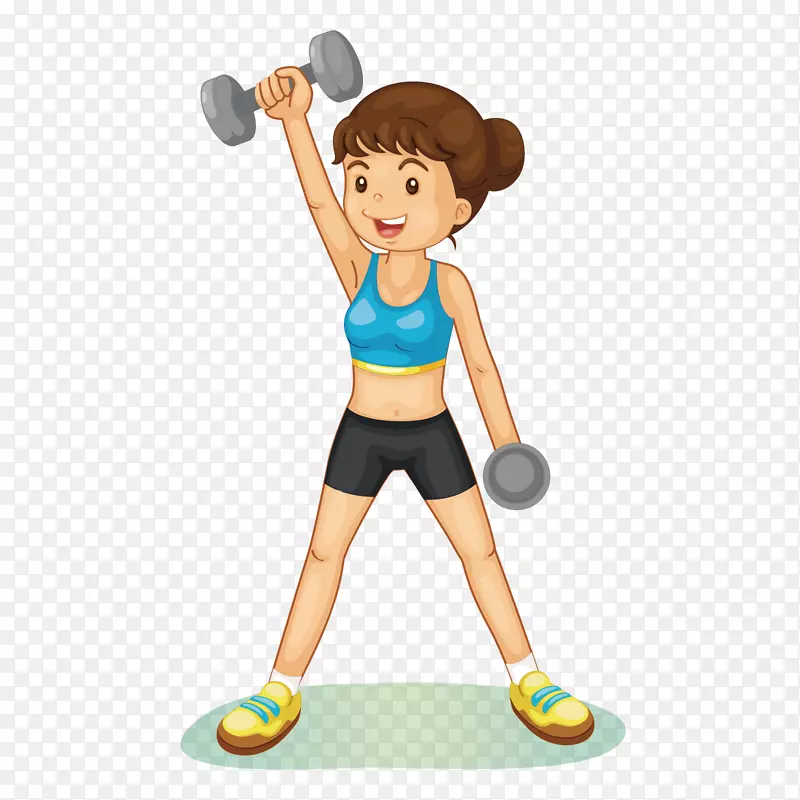 体育锻炼健身中心体重训练剪辑艺术哑铃