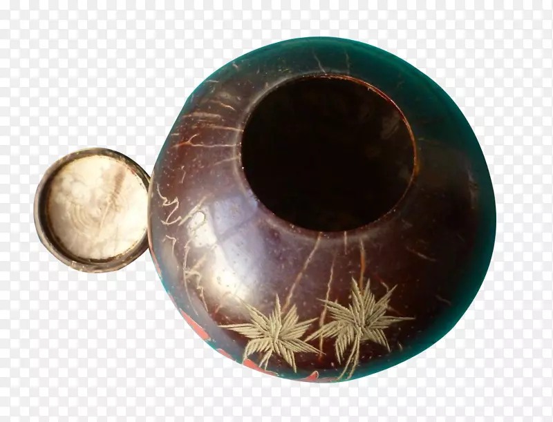 茶具宜兴陶器-椰子壳工艺品罐