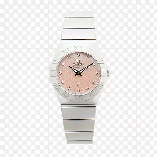 手表表带金属-欧米茄星座系列金刚石鳞片石英女性造型