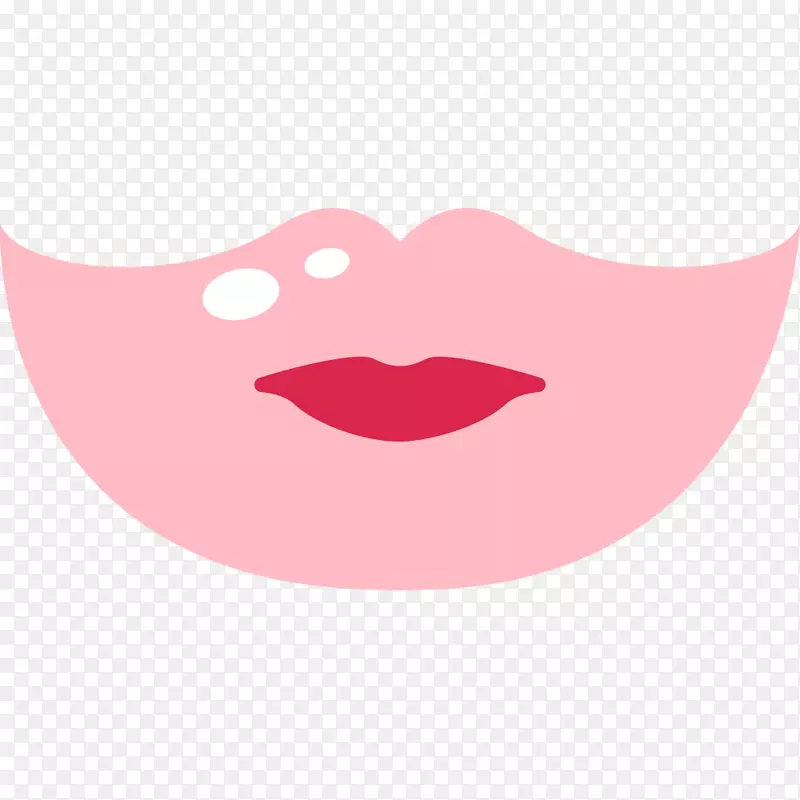 文字唇夹艺术-粉红色嘴唇