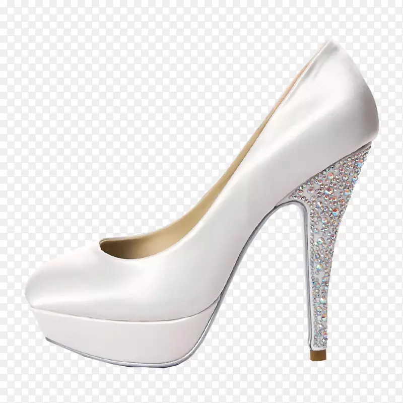 高跟婚礼教堂鞋高跟鞋新娘白高跟鞋白色高跟鞋