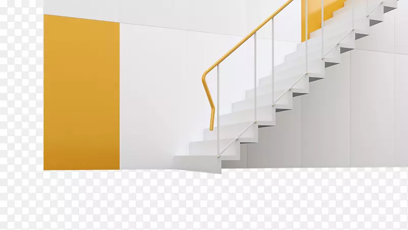 地坪楼梯黄色室内设计楼梯效果图
