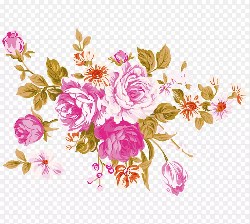 牡丹花夹艺术-牡丹花装饰